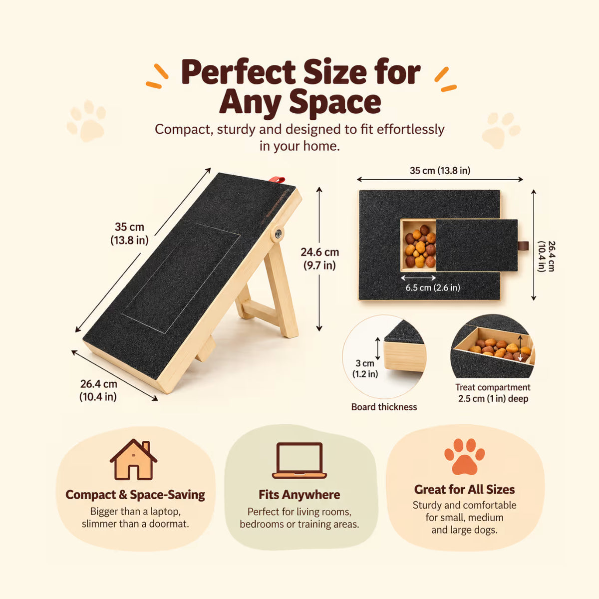 PIMBLO Adjustable Dog Nail Scratch Board